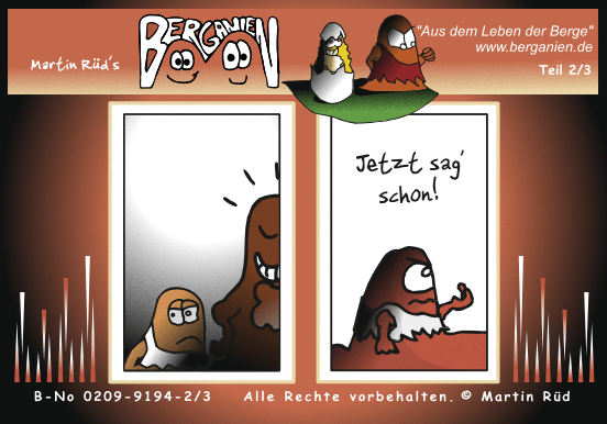 Huhn-Ei-Problem (2); Klicken Sie hier f&uuml;r n&auml;chsten Comic-Teil!