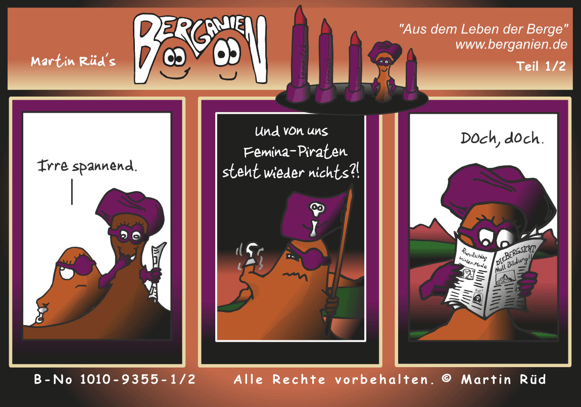 Frauenkram_Piratin_Femina-Piraten; Klicken Sie hier f&uuml;r n&auml;chsten Comic-Teil!